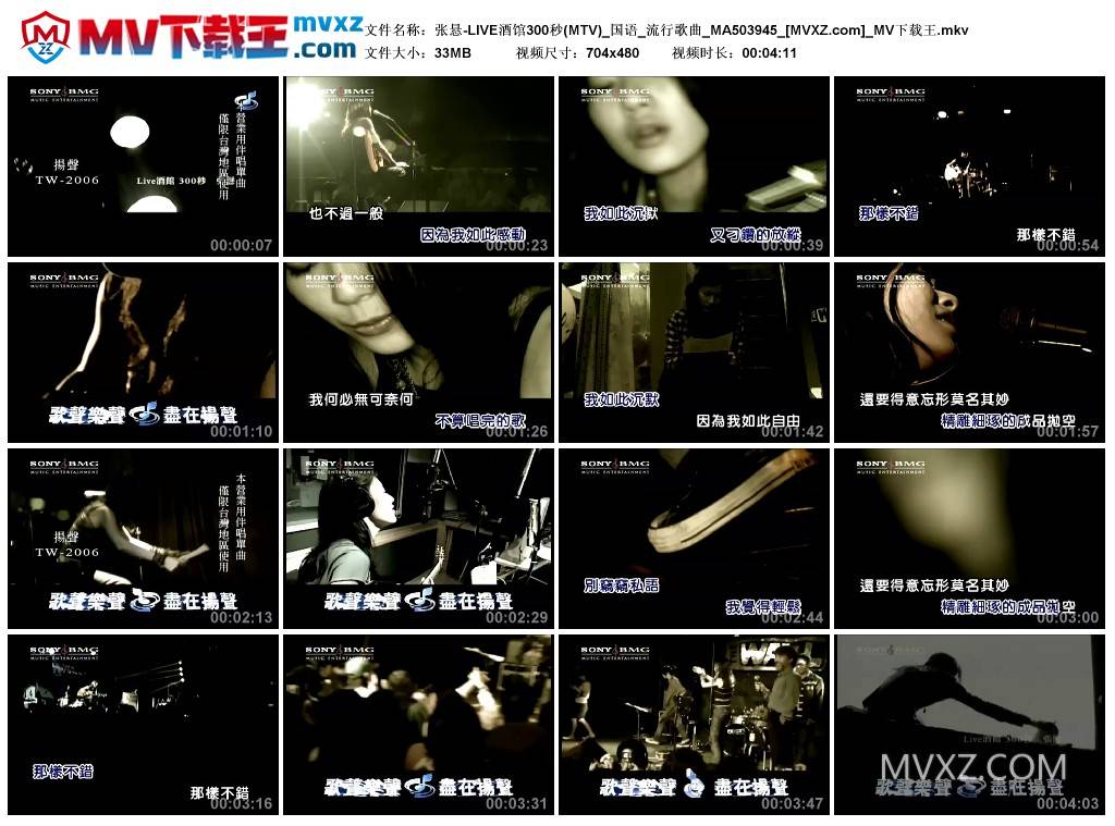 张悬-LIVE酒馆300秒(MTV)_国语_流行歌曲_MA503945